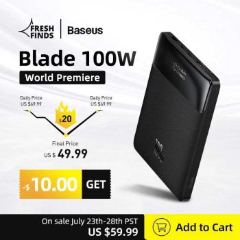 Baseus Blade 100W 20000mAh Power Bank