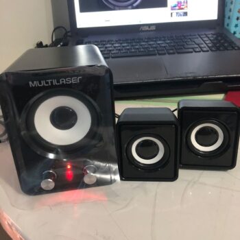 Caixa de Som 2.1 Subwoofer 14W RMS USB Conexão P2 Preto Multi - SP172