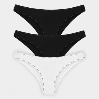 Kit Calcinha Tanga Calvin Klein 3 Peças