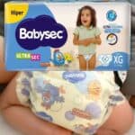 Fralda Babysec Ultrasec Galinha Pintadinha, Azul, XG, 60 unidades