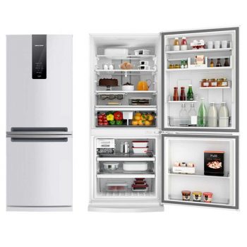 Geladeira Brastemp Frost Free Inverse 443 litros Branca com Turbo Ice - BRE57AB