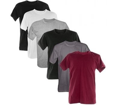 Kit 6 Camisetas 100% Algodão