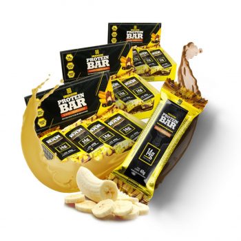Iridium Protein Bar Cx 12- Banana Caramelizada, Iridium Labs, Amarelo, 12 Unid