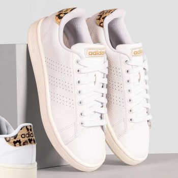 Tênis Adidas Advantage Leopard II Feminino - Branco