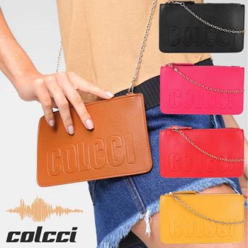 Bolsa Colcci Mini Bag Logo Alça Corrente Feminina