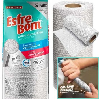 Pano Evolution Rolo com 52 Unidades EsfreBom Branco