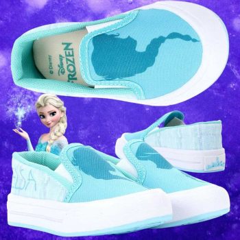 Slip On Infantil Disney Frozen Feminino - Azul+Cinza