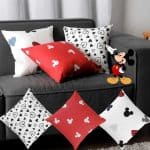 Kit Almofadas Mickey 40x40cm Percal 180 Fios 3 peças - 100% Algodão - Casa & Conforto + Disney