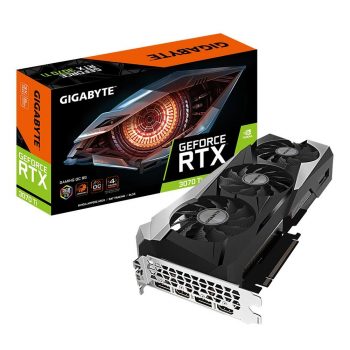 Placa de Vídeo Gigabyte NVIDIA GeForce RTX 3070 Ti Gaming OC LHR, RGB, 8G, GDDR6X, DLSS, Ray Tracing - GV-N307TGAMING OC-8GD
