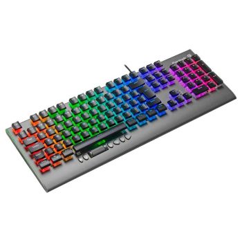 Teclado Mecânico Gamer Fortrek Cruiser, RGB, Switch KRGD Crystal, ABNT2, Dark Grey - 70549