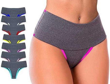 Kit 10 Calcinha Fitness Top Compressão Para Barriga Atacado