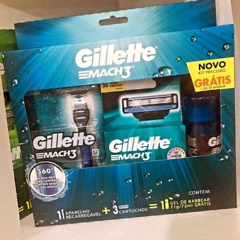 Kit de Barbear Gillette – Mach3 Aqua-Grip