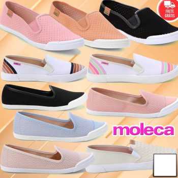 Slip On Moleca Feminino Várias Opções  34 até 39