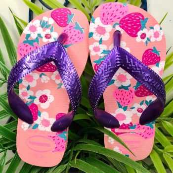 Chinelo Flores, Havaianas, Meninas (3 cores)