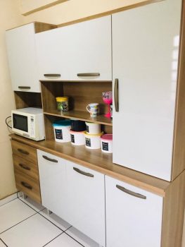 Kit Cozinha Mirela 7 portas e 3 gavetas – Atacama/Off White