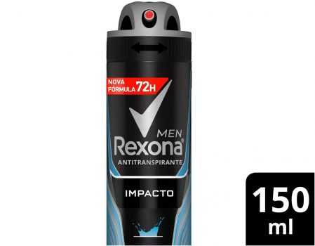 4 Un. Desodorante Antitranspirante Rexona Masculino Aerosol 150ml