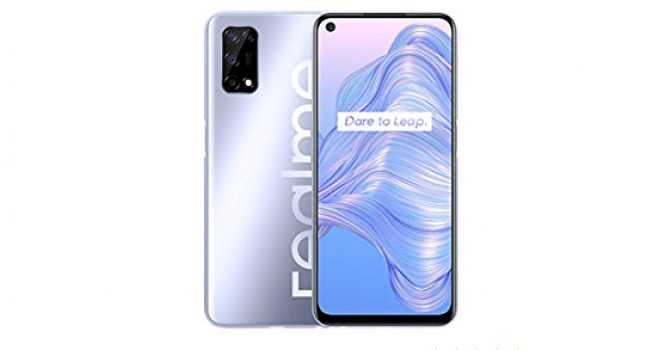 Realme 7 5G-Smartphone 6.5", Dimensity 800U, 6GB + 128GB, 120HZ Display, 30W Dart Charge, 5000mAH, 48MP Quad Camera, Dolby Atmos & Hi-Res （Silver）