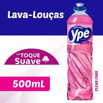 Lava Louças Ypê Clear Care 500Ml, Ypê, Rosa