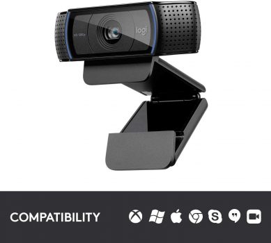 Webcam Logitech C920 Full HD 1080p Preta - 960-000764 - V.C