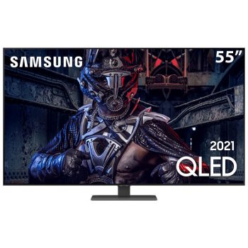Smart TV QLED 55 4K Samsung 55Q80A 4 HDMI 2 USB Wi-Fi Bluetooth 120Hz - QN55Q80AAFXZA
