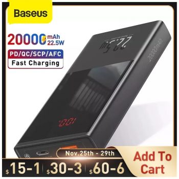 Baseus power bank 10000mah 22.5w