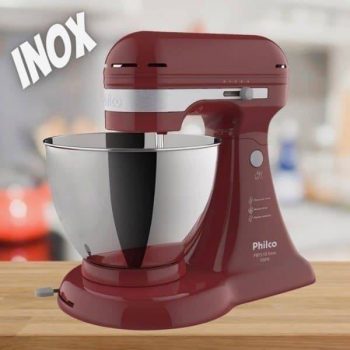 Batedeira Philco Pbt510v 4 Velocidades 5L Inox Vermelha 500W - 220v