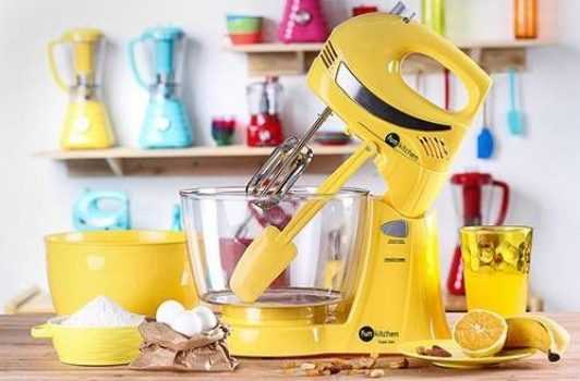 Batedeira Super Deli Amarela Fun Kitchen 127V