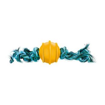 Bola Maciça Colorida 50mm, Corda de 2 Nos Furacão Pet para Cães