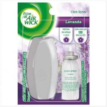 Bom Ar Air Wick Click Spray Aerossol Refil - Lavanda 12ml