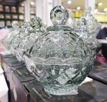 Bomboniere de Cristal com Tampa - Wolff Angel