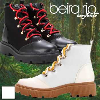 Bota Coturno Beira Rio Tratorada Feminina