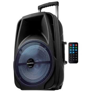 Caixa de Som Amplificada Mondial Connect Pro CM-500 Bluetooth, Rádio FM, USB - 500W