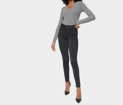 Calça Skinny Jezzian Bengaline Cintura Média Feminina - Jezzian Jeans
