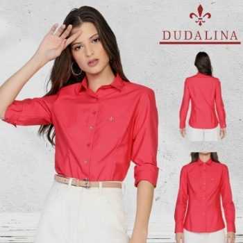 Camisa Dudalina Slim Lisa Rosa