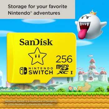 Cartão SanDisk MicroSDXC UHS-I para Nintendo Switch