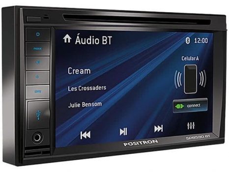 Central Multimídia Pósitron SP8530BT LCD 6,2” - Entrada para Câmera de Ré USB Bluetooth Micro SD