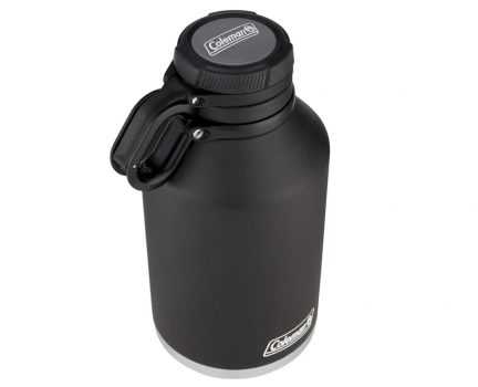 Coleman Growler isolado de aço inoxidável, preto, 1,8 L