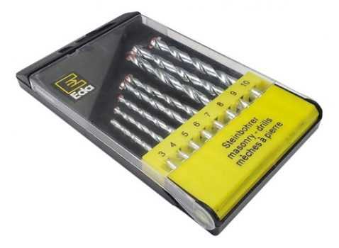Brocas em jogo com 8 peças vidia, Eda, 5TW, Preto