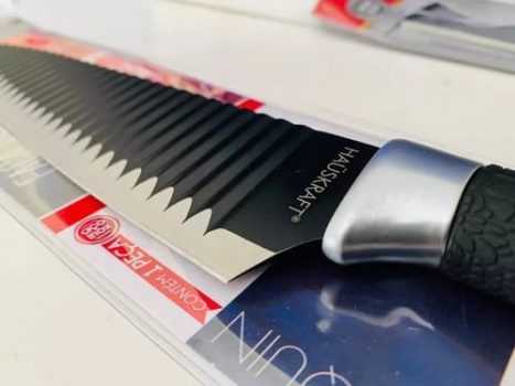 Faca Cozinha Requin Haüskraft Cabo Preto 8"