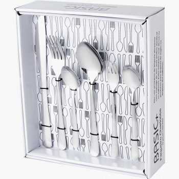 Faqueiro aço inox Charlotte 72 peças - Basic+