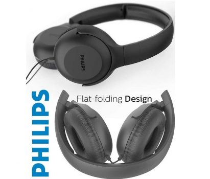 Headphone Philips Série 2000 - TAUH201BK/00 com Microfone Preto