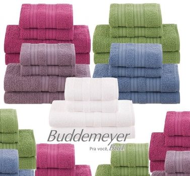 Jogo de Toalhas Nina Branco 4 Peças - Home Basics By Buddemeyer