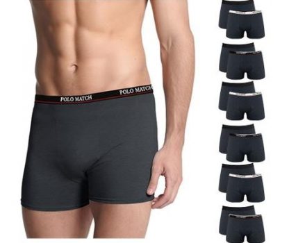 Kit com 10 Cuecas Boxer Cotton Basic Sortidas - Polo Match