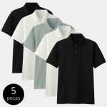 Kit com 5 Camisas Polo Part.B Regular Piquet