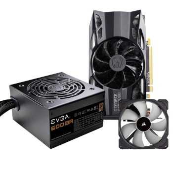 Kit Placa de Vídeo NVIDIA RTX 2060 SC Gaming, 6GB, GDDR6 + Fonte EVGA 600W, 80 Plus Bronze + Cooler FAN Corsair ML140 Premium, 140mm