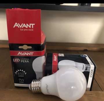Lâmpada Led 9w Bulbo Soquete E27 Bivolt Branco Frio, 272061376, Avant