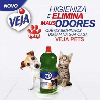Limpador Pets Veja Desodorizador Perfumado Veja Herbal 2L