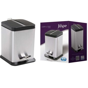 Lixeira Quadrada M Mor Jaspe 8232 em Aço 6 LT
