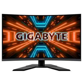 Monitor Gamer Gigabyte LED 31.5, QHD, Curvo, HDMI/DisplayPort, FreeSync, G-Sync, 165Hz, 1ms, HDR400, Altura Ajustável - G32QC-SA
