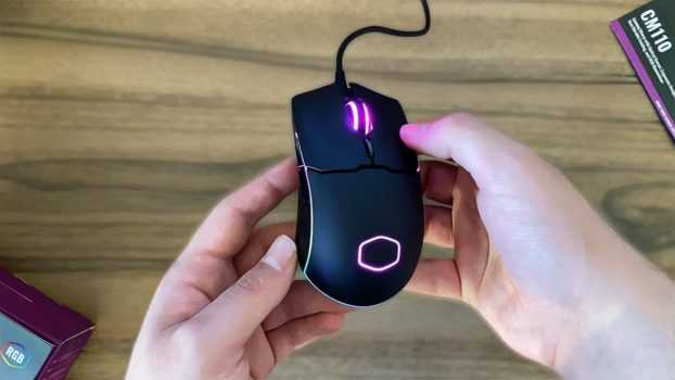 Mouse Gamer Cooler Master CM110, RGB, 6 Botões, 6000 DPI - CM-110-KKWO1